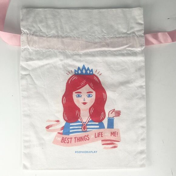 Sephora Best Things in Life Drawstring Cloth MakeUp Delicates Travel Bag New - Picture 1 of 4